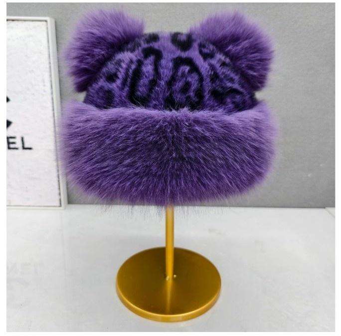 Dark purple leopard print