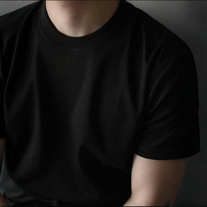 Camiseta de Hombre Personalizada de Alta Calidad, 300GSM, Corte Regular, Transpirable, Cuello Redondo, Tejido de Punto, Algodón Liso - Product Image 5