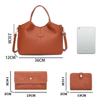 Tas Desainer Baru 2026 3 in 1 Tas Mewah Desainer Tas Tangan Wanita Merek Terkenal Set Tas dan Dompet