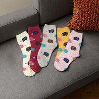 Nouveau printemps automne nouveauté hérisson Animal équipage chaussettes pour femmes adultes adolescentes étudiants anti-dérapant Spandex matériel
