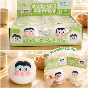 Juguete Blandito de Panecillo de Leche Panda, de Subida Lenta, para Aliviar el Estrés, Juguetes Sensoriales con Líquido, ASMR, Lindos Panecillos Kawaii para Niños y Adultos - Product Image 2