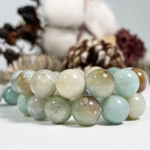 Venta al por mayor <span class=keywords><strong>6mm</strong></span> 8mm 10mm cuentas de piedra natural piedra preciosa redonda suelta multicolor amazonita cuentas para collares Fabricación de pulseras - Product Image 4
