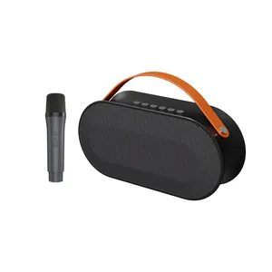 カラオケマイク歌詞スピーカーボックス音楽システムフルセット付き高品質loaポータブルオーディオプレーヤーBluetoothサウンドボックス