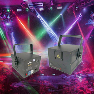 ไฟเลเซอร์ RGB แอนิเมชั่น สำหรับงานแสดงแสงสีเสียง ดีเจ ดิสโก้ ไนท์คลับ แสงเวที เอฟเฟคโปรเจคเตอร์ ไฟหัวขยับเคลื่อนได้ สีสันครบถ้วน - Product Image 3