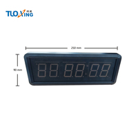 Penjualan Panas Timer Elektrik LED 6 Digit 1,5 Inci yang Dapat Diprogram dengan Baterai Isi Ulang Internal