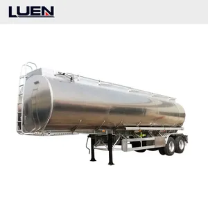 3軸40000L50/90キングピン炭素鋼42000L3コンパートメント、3軸13Tガソリンタンカーディーゼルトレーラー