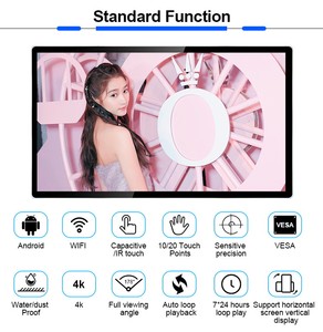 75屋内ホテルAndroid <span class=keywords><strong>Tv</strong></span> 4k液晶タッチスクリーントーテムフレームデジタルサイネージメディア広告プレーヤーCms付き - Product Image 2