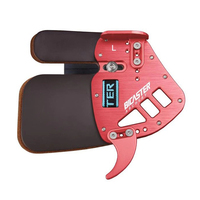 Bicaster tir à l'arc ASA-PRO protège-doigts Cordovan cuir alliage d'aluminium protège-doigts pour arc classique composé doigt onglet