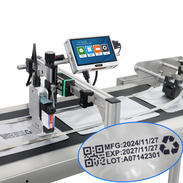 Automatic Paging Machine Divided Bag Box Label Tag Production Date logo Batch Number High-speed Feeder Paging Inkjet Machine