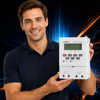 EBASEE KG316T Mini Relais Temporisé Numérique Multifonction 16A 110V/220V avec Réglage jusqu'à 12 Heures