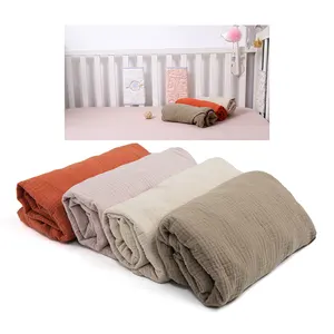 高级婴儿床床单52 * 28英寸柔软透气100% 纯棉婴儿婴儿床床单婴儿床盖
