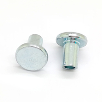 Rivets semi-tubulaires en acier inoxydable à tête ronde, demi-creux, fixation OEM personnalisée pour l'assemblage d'électronique et d'appareils électroménagers