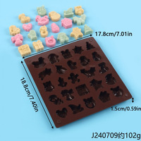 INTODIY Kerstserie siliconen mal Kerstboom Peperkoekenman Sneeuwvlok Bel Chocolade Biscuit Snoep Cake Kerstmal