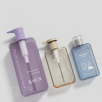 Emballage cosmétique 150ml 200ml 300ml 500ml Bouteilles de lotion PET en plastique vides avec pompe