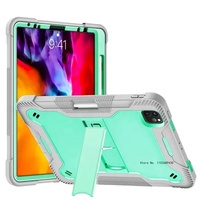 NOUVEAU Pour iPad 2024 Étui antichoc avec support pour iPad Pro 11 13 2024 iPad Air 6 13 pouces avec porte-crayon Couverture arrière