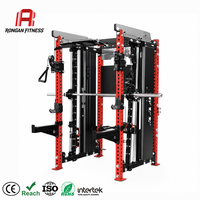 Machine Smith tout-en-un pour usage domestique, cage de musculation complète, rack multifonction en acier Q235, crossover à câbles