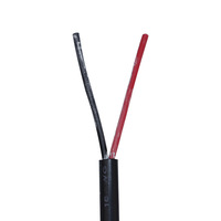 Kabel Daya Tembaga Murni Berisolasi PVC 2 Inti Terpilin Grosir 2464 28/26/24/22/20/18 AWG dengan Pelindung Sinyal Audio Terlipat