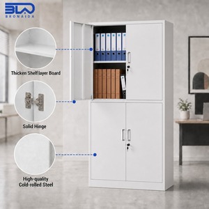 Armadio Archivio in Metallo a Due Ante, Verticale, in Acciaio, Ignifugo e Impermeabile per Ufficio, Edifici Commerciali, Scuole e Biblioteche - Product Image 2