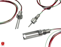 Sensor de Flujo Másico Térmico de Acero Inoxidable de Alta Calidad, Tipo de Inserción en Línea, para Gas Natural, Dispersión Térmica Pt300 Pt20 IP66
