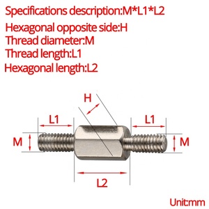 Đinh Tán Lục Giác Trụ Đồng Hình Lục Giác Hai Đầu M2 M2.5 M3 M4 M6 Đinh Tán Cách Ly Vỏ Máy Tính Bu Lông Vít Sắt Cho Máy Ảnh - Product Image 2