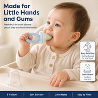 Sucette d'alimentation en silicone de qualité alimentaire sans BPA avec motif de dessin animé, poignée à débit moyen pour bébés de 0 à 12 mois, vente en gros sur mesure