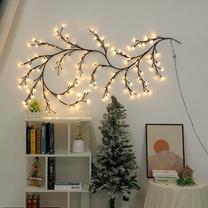 Popolare Lampada a Rami a LED Fai-da-te a Forma di <span class=keywords><strong>Albero</strong></span>, Decorazione Murale per la Casa, Luce Bianca Calda Colorata, Lampada a Rami per Decorazioni di Halloween - Product Image 2