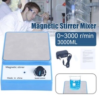 Pengaduk Magnetik dengan Pemanas 3000 RPM Mesin Pengaduk Laboratorium Hot Plate untuk Penggunaan Laboratorium Kimia
