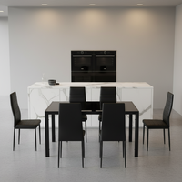 Prix de gros usine – Ensemble moderne de table et chaises de salle à manger pour la maison