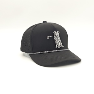 Gorra de Béisbol Deportiva Personalizada, Impermeable, con Corte Láser, Perforada, Transpirable, Ajustable, con Bordado de Leopardo de Secado Rápido - Product Image 5