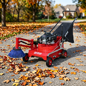 Balayeuse à essence poussée à la main, ramasseur de feuilles autoporté, machine de <span class=keywords><strong>nettoyage</strong></span> des débris pour jardins, parcs et routes - Product Image 1