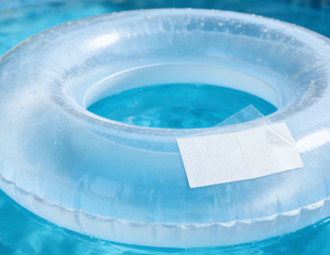Kit de réparation de <span class=keywords><strong>piscine</strong></span> polyvalent avec des patchs adhésifs transparents imperméables pour bateaux pneumatiques, tentes et bouées - Product Image 5