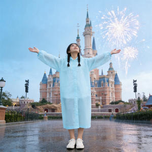 Geurende PEVA regenjas waterdicht ademend voor volwassenen - Product Image 1