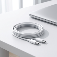 Câble de charge double Type-C 240W, câble de transfert de données à charge rapide compatible avec les ordinateurs portables, les tablettes et les téléphones