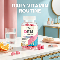 Gummies de biotine en marque blanche OEM, 60 unités, avec vitamines C et E, complément alimentaire