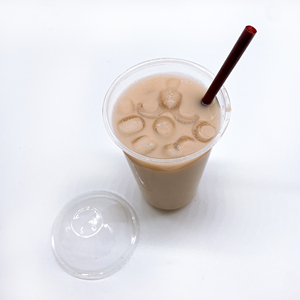 clear disposable coffee milk tea ice cream plastic pla cup 100% biodegradable cup with lid cold drink tea juice PLA cup
