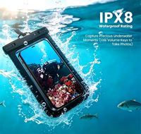 Téléphone étanche en PVC transparent de 7 pouces, style minimaliste, le plus vendu, compatible écran tactile, idéal pour la natation et le rafting en extérieur, vente en gros