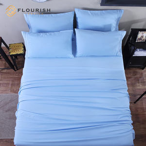 Flourish ODM/OEM Tấm Ga Trải Giường 100 Cotton Sateen <span class=keywords><strong>Twin</strong></span> Kích Thước Đen Sets Trang Trí Nội Thất <span class=keywords><strong>Sheets</strong></span> 300 Chủ Đề Đếm 100% Bộ Nữ Hoàng Tấm Ga Trải Giường - Product Image 2