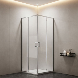 Barato cuadrado <span class=keywords><strong>baño</strong></span> ducha cubículo doble pantalla <span class=keywords><strong>de</strong></span> vidrio deslizante ducha - Product Image 6