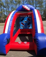 Football gonflable commercial lancer défi amusant Frezbee disque Skeet balle Tic Tac jeter château-pour jouer