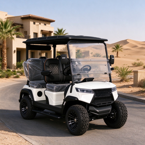 Voiturette de golf à batterie lithium pour 4 personnes, charge lourde, roues en alliage de 14 pouces, tout-terrain, pour le transport sur les terrains de golf - Product Image 1