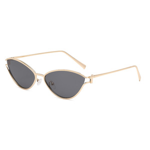 European And American Style Small Frame <b>Sunglasses</b> Metal Cat Eye UV400 Unisex Sun Protection - Product Image 5