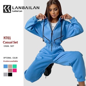 <span class=keywords><strong>Tuta</strong></span> da donna <span class=keywords><strong>con</strong></span> cappuccio e zip, <span class=keywords><strong>vita</strong></span> elasticizzata, gamba affusolata, vestibilità oversize, stile streetwear - Product Image 3