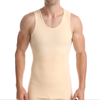 Chemise de Compression pour homme, vêtement amincissant, débardeur moulant, gilet Corset, contrôle du ventre et du ventre