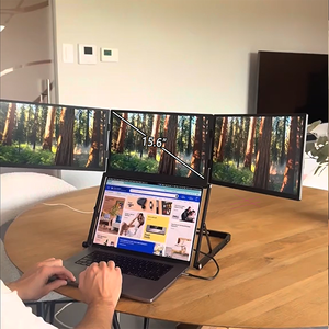 จอภาพสำหรับเล่นเกมแล็ปท็อปพับได้สำหรับสามจอ Monitor15.6นิ้ว FHD 2K IPS จอแสดงผลบางเฉียบ HDM/ USB-C - Product Image 1