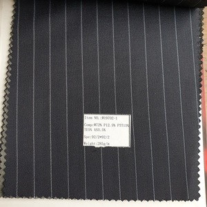 Sợi Nhuộm Sọc Len Polyester Pha Trộn Vải Ưa Thích Cho Mens Phù Hợp Với Áo Khoác - Product Image 4