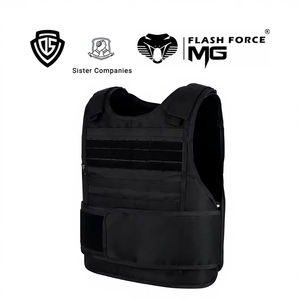 حامل الصفائح MGFLASHFORCE مزدوج الحماية، سترة تكتيكية باليستية مضادة للطعن مع حزام ويبينج - Product Image 1