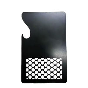 Carte de broyeur en métal personnalisée Impression carte de logo coloré Carte de fumer en acier inoxydable - Product Image 4