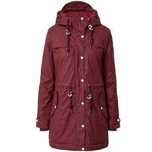 Chaqueta Impermeable de Invierno para <span class=keywords><strong>Mujer</strong></span>, Chaqueta de Montaña de PU, <span class=keywords><strong>Parka</strong></span> de Lana, Forro Cálido de Algodón, Impermeable - Product Image 1