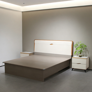 Juego de Cabecero de Cama Doble con Marco de Madera y Bisagras Elevables, Diseño Minimalista, Personalizado de Fábrica para Hogar, Hotel o Apartamento - Product Image 2