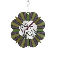 Tournesol à vent 3D coloré en forme d'animal, style papillon, 12 pouces, en acier inoxydable, finition antique, personnalisable